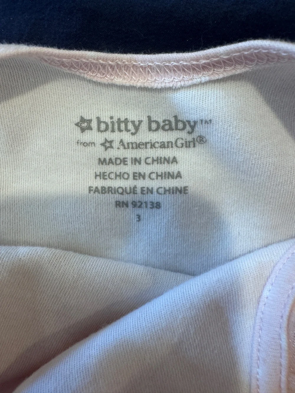 American Girl Bitty Baby Matching Set Ballerina Outfit Pink Tutu Leotard Size 3